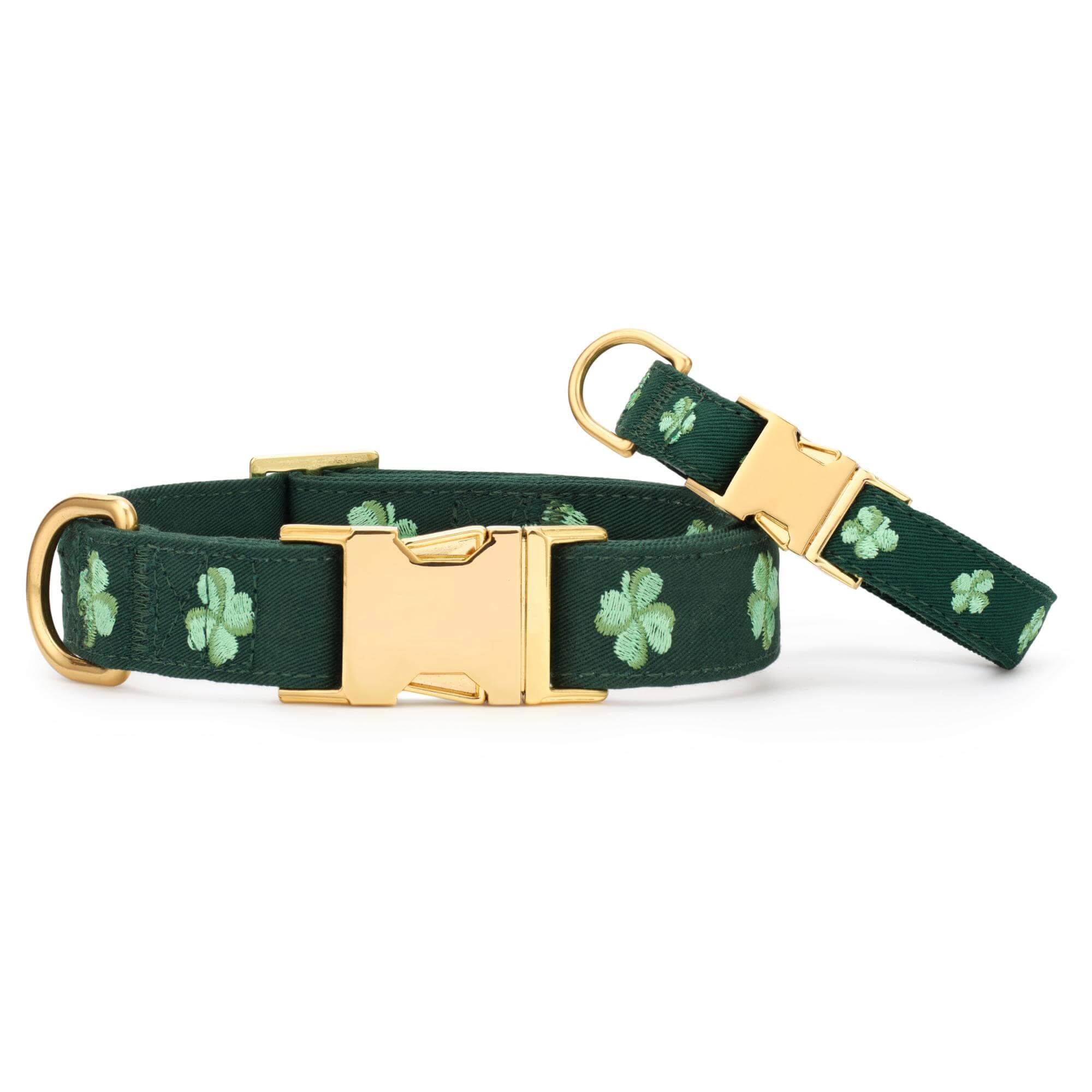 Clover Embroidered Dog Collar