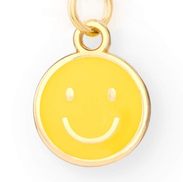 Happy Face Collar Charm