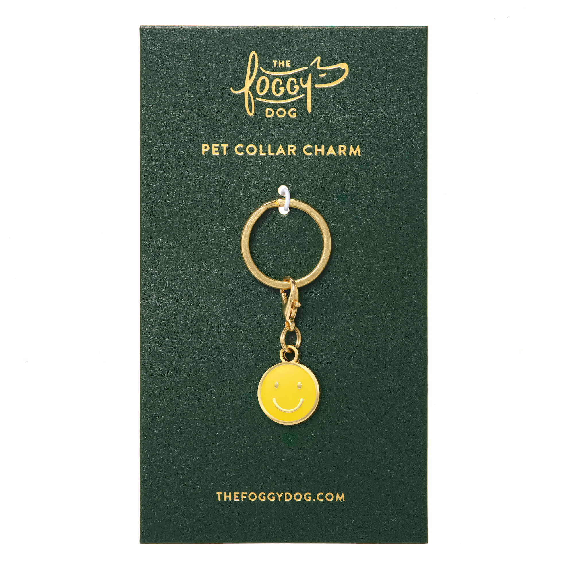 Happy Face Collar Charm