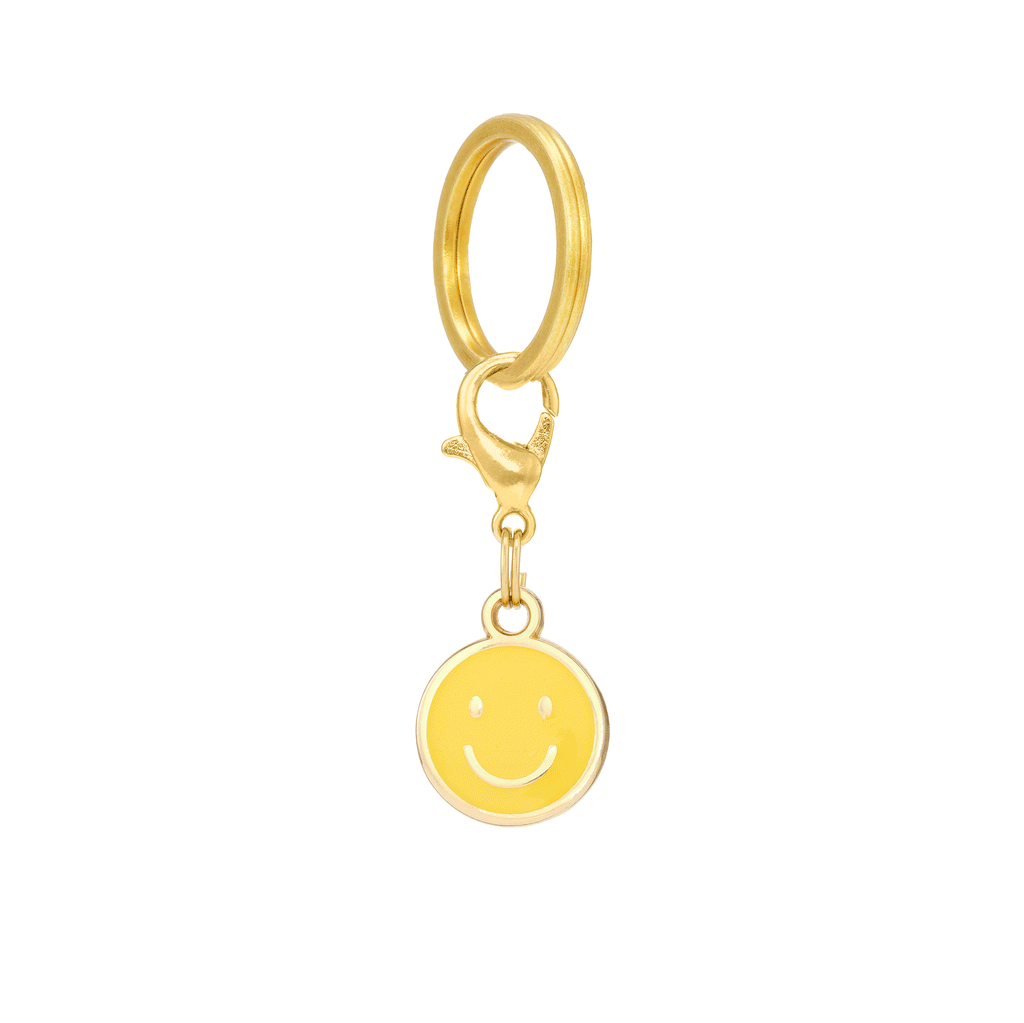 Happy Face Collar Charm