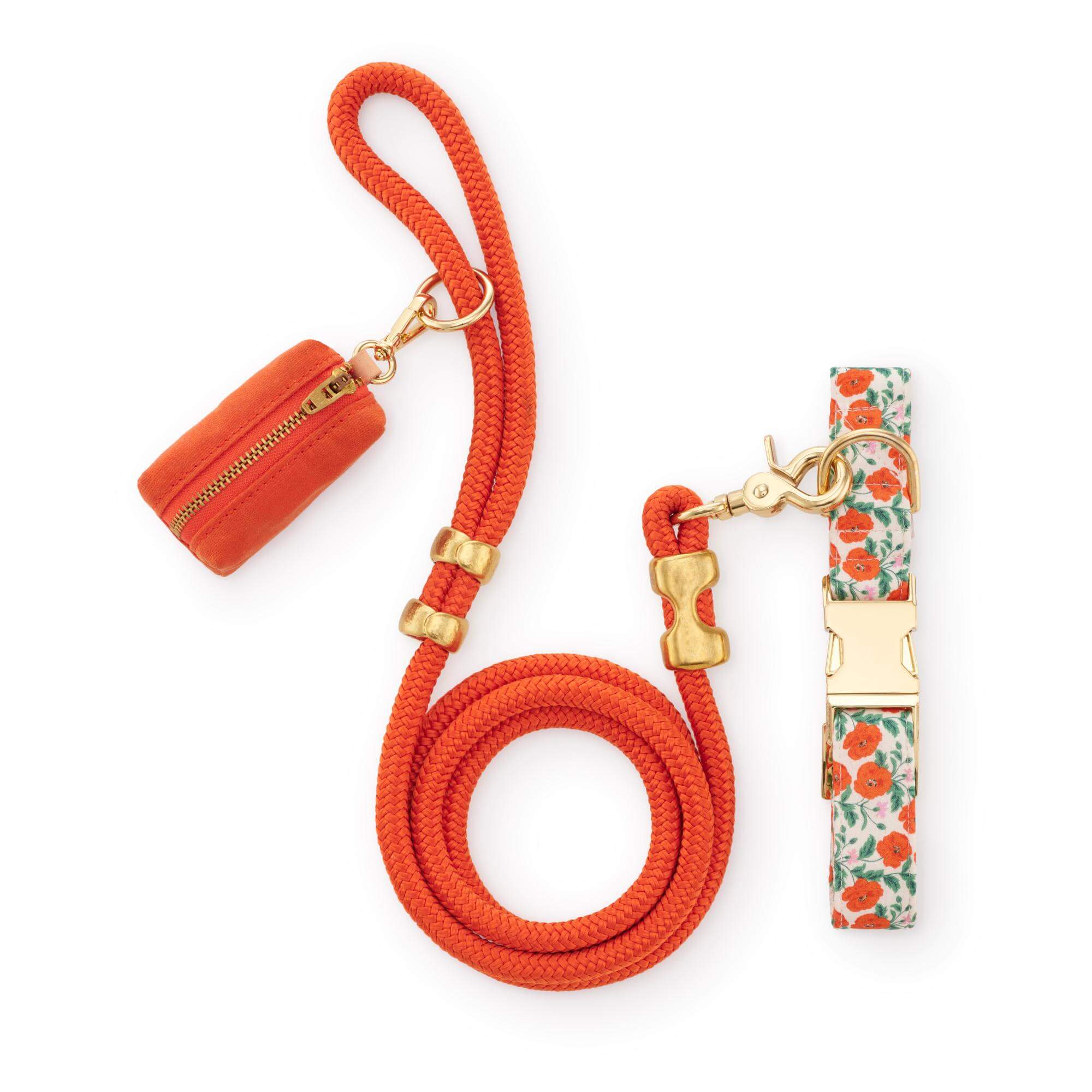 Golden Poppies Collar Walk Set