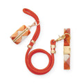 Pumpkin Spice Plaid Flannel Collar Walk Set