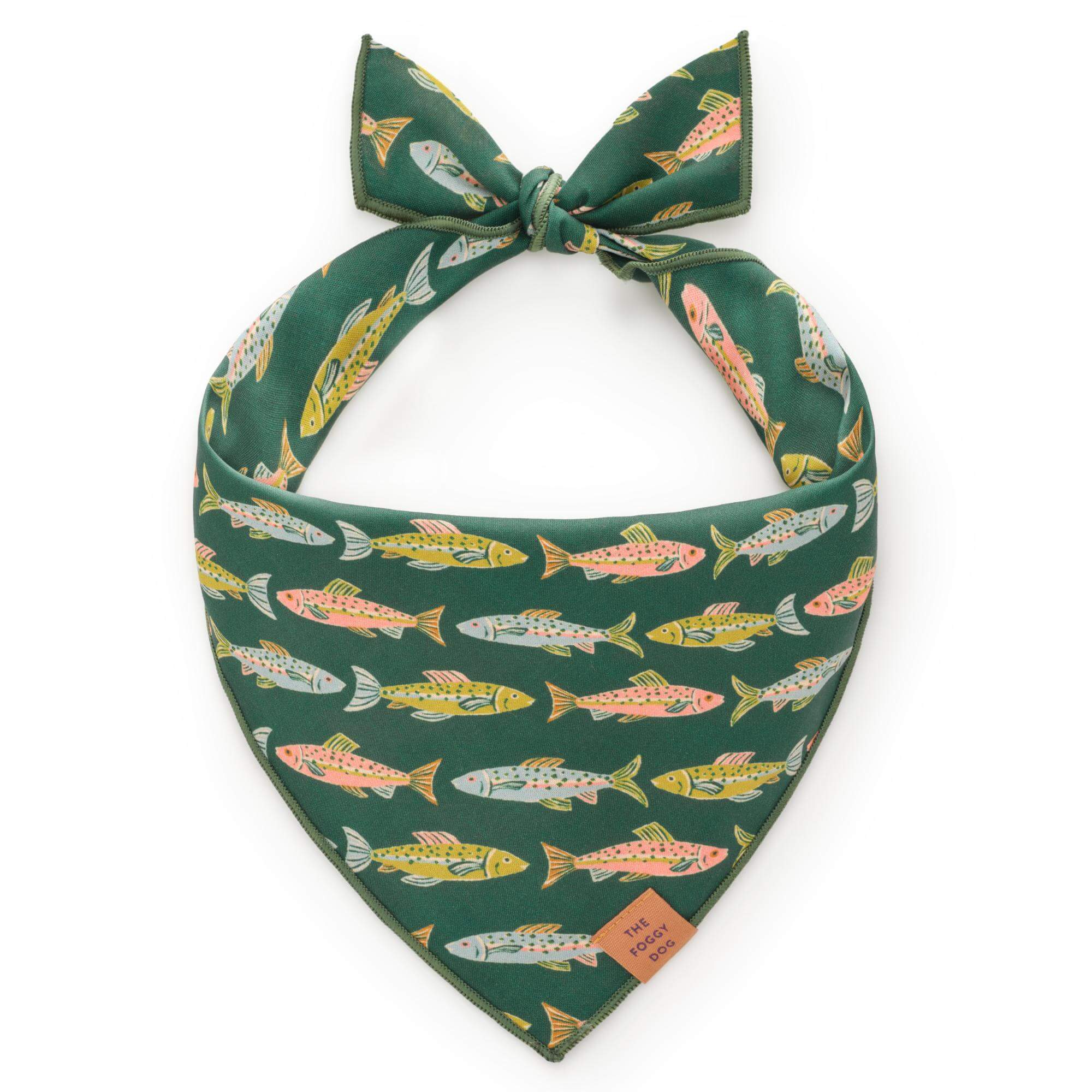 Gone Fishing Dog Bandana