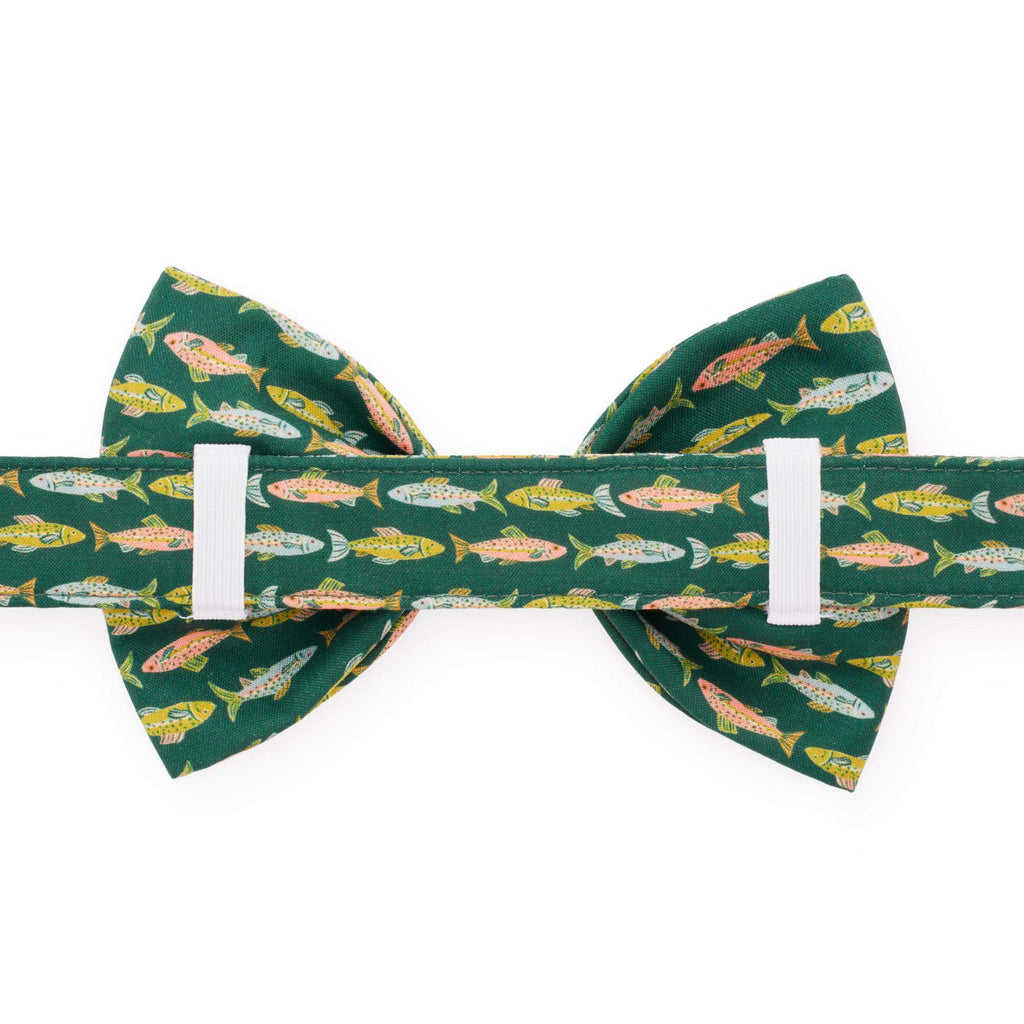 Gone Fishing Bow Tie Collar
