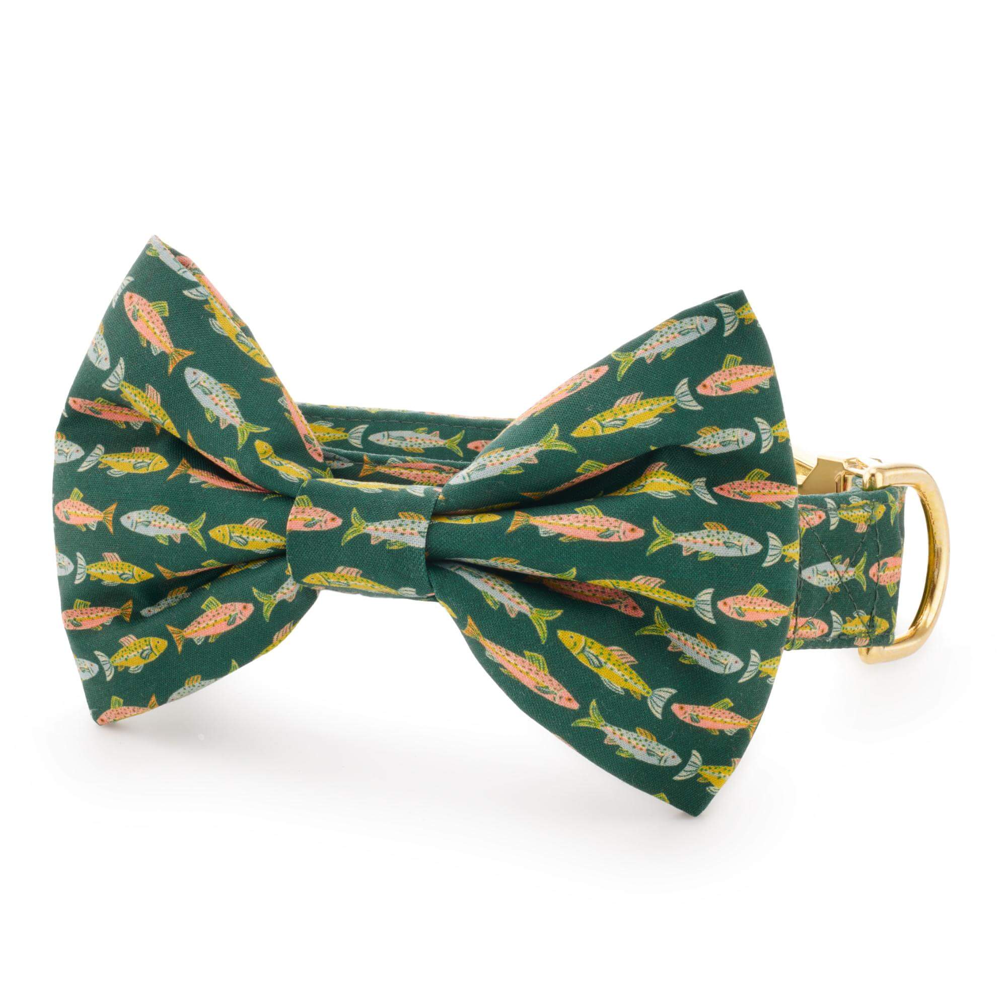 Gone Fishing Bow Tie Collar