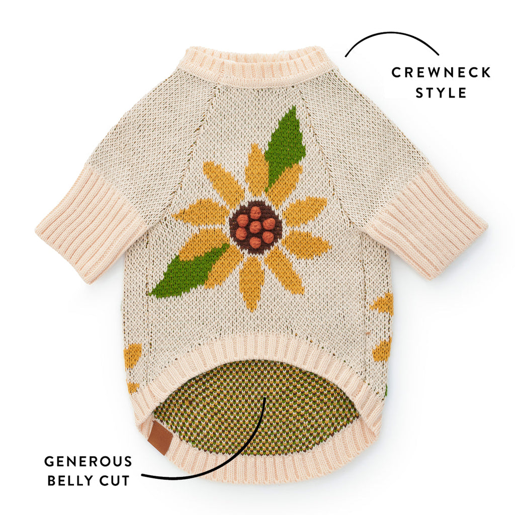 Sunflower Dog Sweater