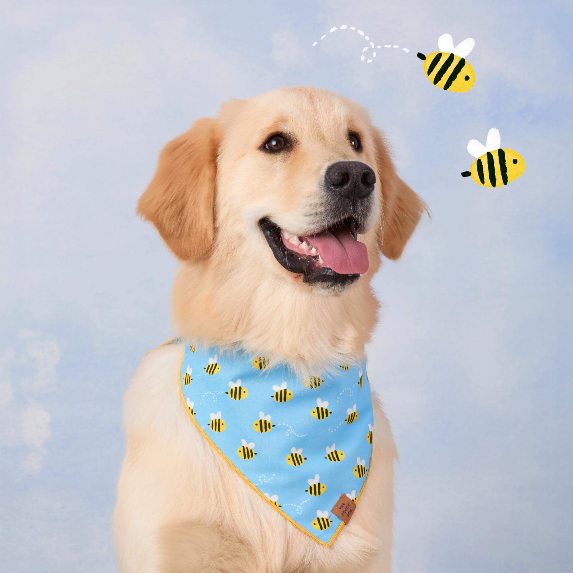 Sweet as Can Bee Dog Bandana