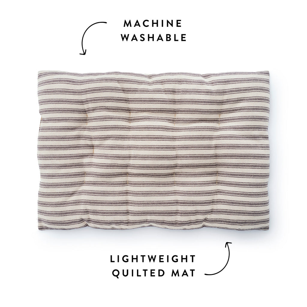 Ticking Stripe Dog Travel Mat