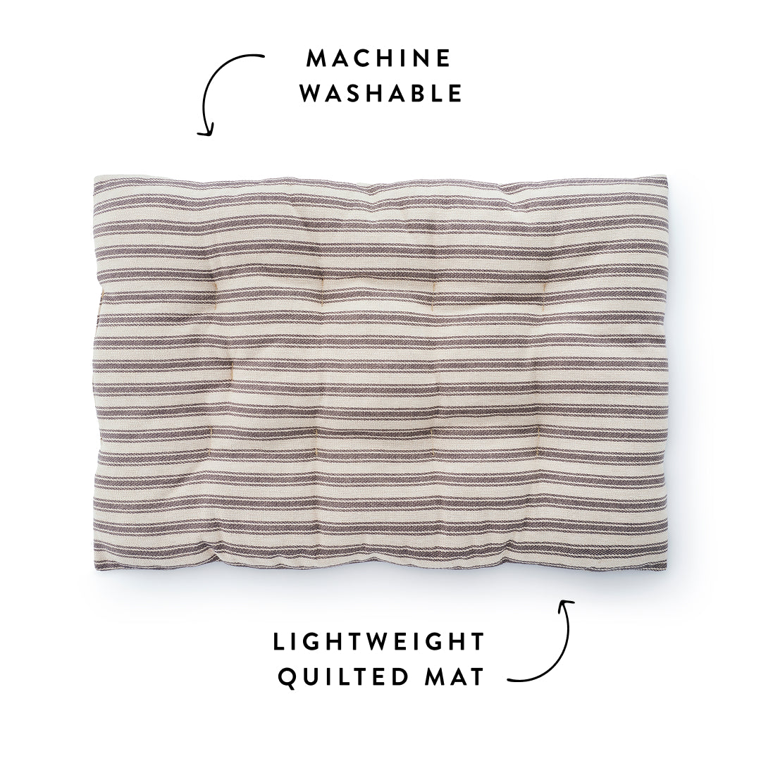 Ticking Stripe Dog Travel Mat