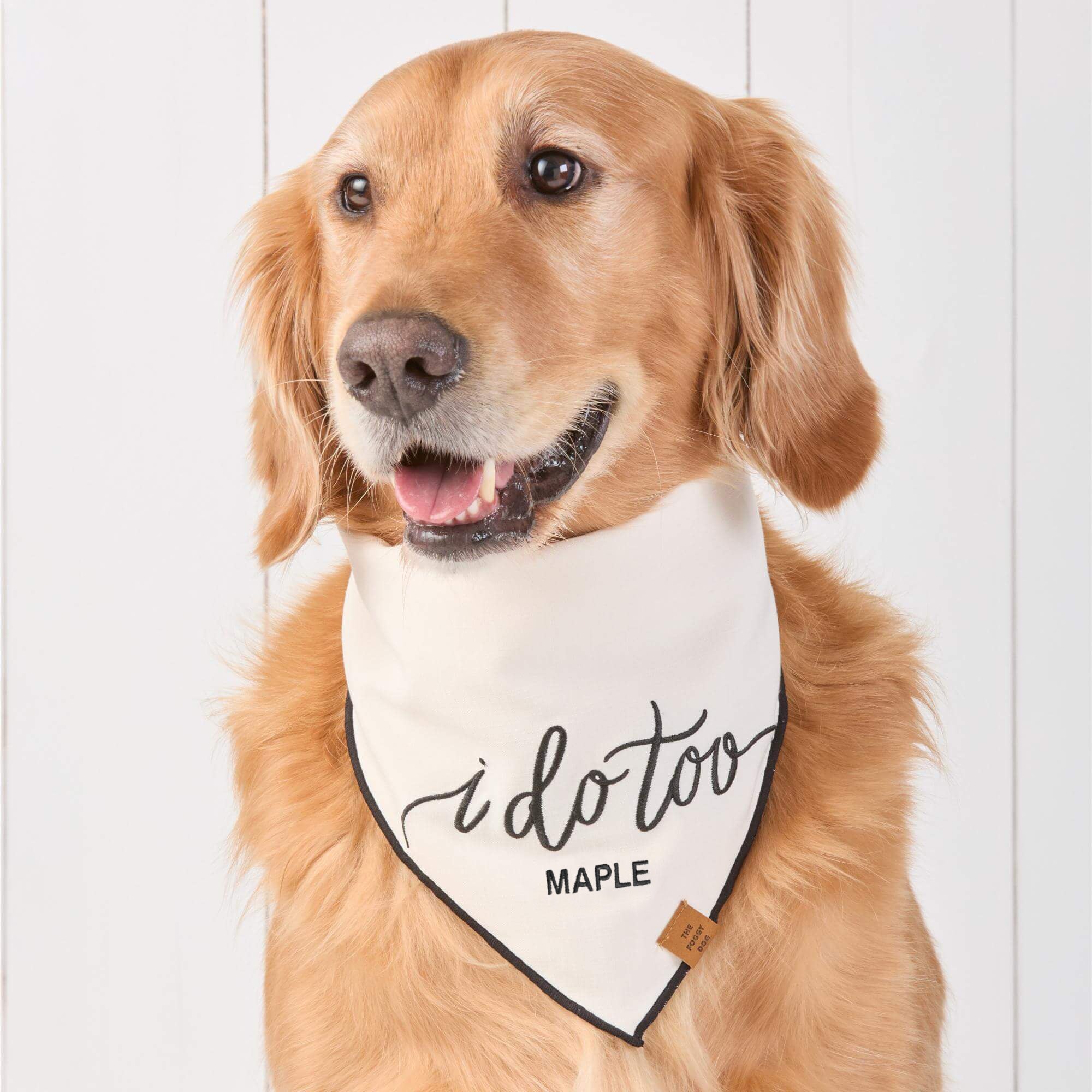 I Do Too Embroidered Dog Bandana