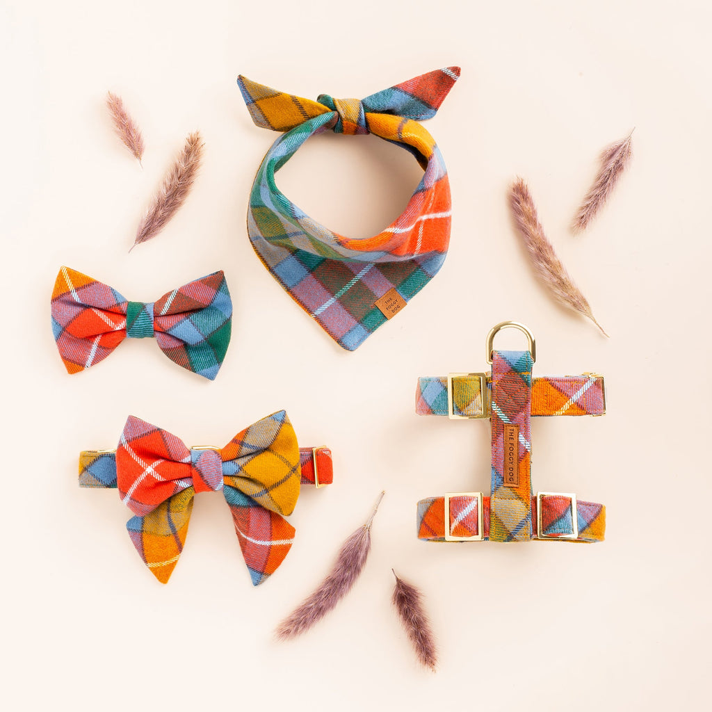 Buchanan Plaid Flannel Dog Collar