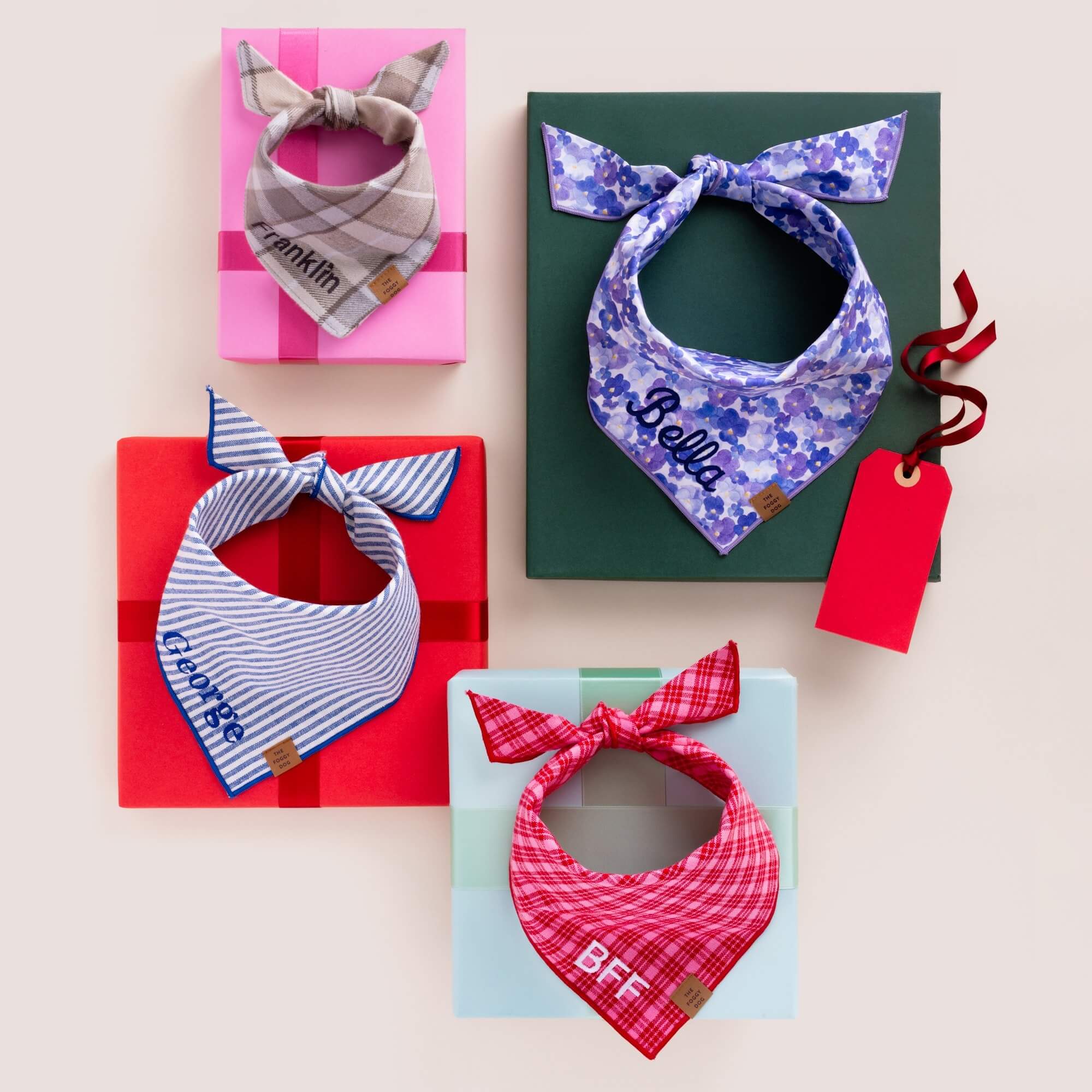 Andover Plaid Flannel Dog Bandana