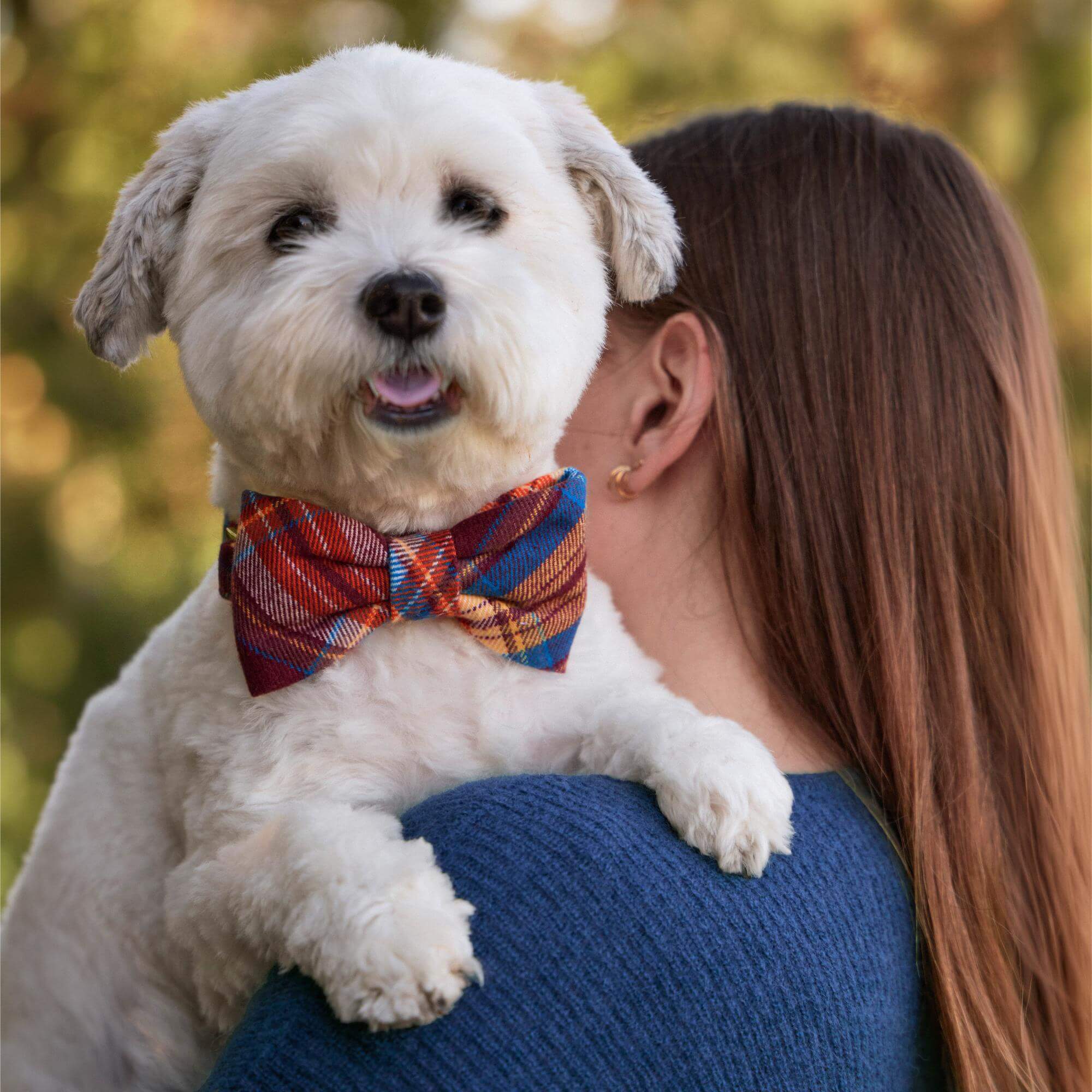 Marlow Plaid Flannel Bow Tie Collar
